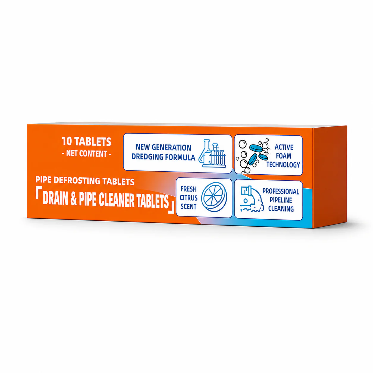 🎉 Foaming Drain Cleaner Tablets — Active Oxygen | Eliminates Drain Pests | No Bleach, No Lye, Pipe-Safe