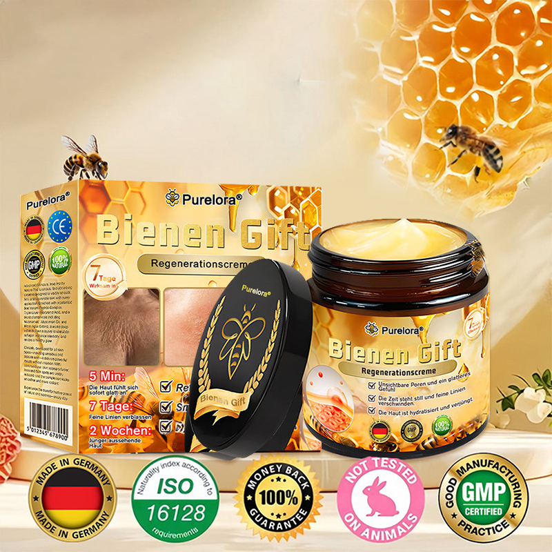 "Hergestellt in Deutschland, Versand aus Deutschland|✅ Offizieller Store✨Purelora® Bienengift Regenerationscreme 🔥 LETZTER TAG 80% RABATT💎"