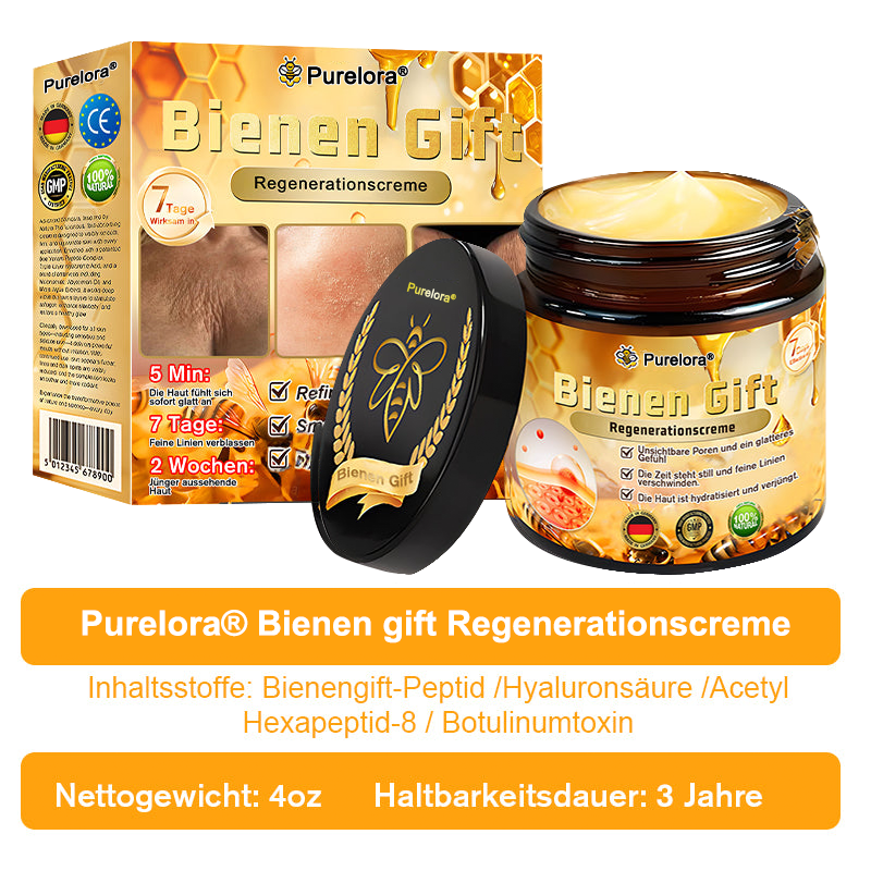 "Hergestellt in Deutschland, Versand aus Deutschland|✅ Offizieller Store✨Purelora® Bienengift Regenerationscreme 🔥 LETZTER TAG 80% RABATT💎"