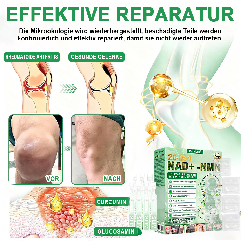 𝑶𝒏𝒍𝒊𝒏𝒆-𝑨𝒑𝒐𝒕𝒉𝒆𝒌𝒆 | 🌱 Purelora® 1064 Crystal Microneedle Nano-System mit NAD⁺-Aktivierung & 20-in-1 Slim- & Healthy-Patch-Lösung