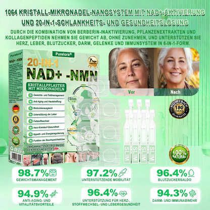 🔥 Neu eingetroffen | Purelora® 1064 Crystal Microneedle Nano-System mit NAD⁺-Aktivierung & 20-in-1 Slim- & Healthy-Patch-Lösung