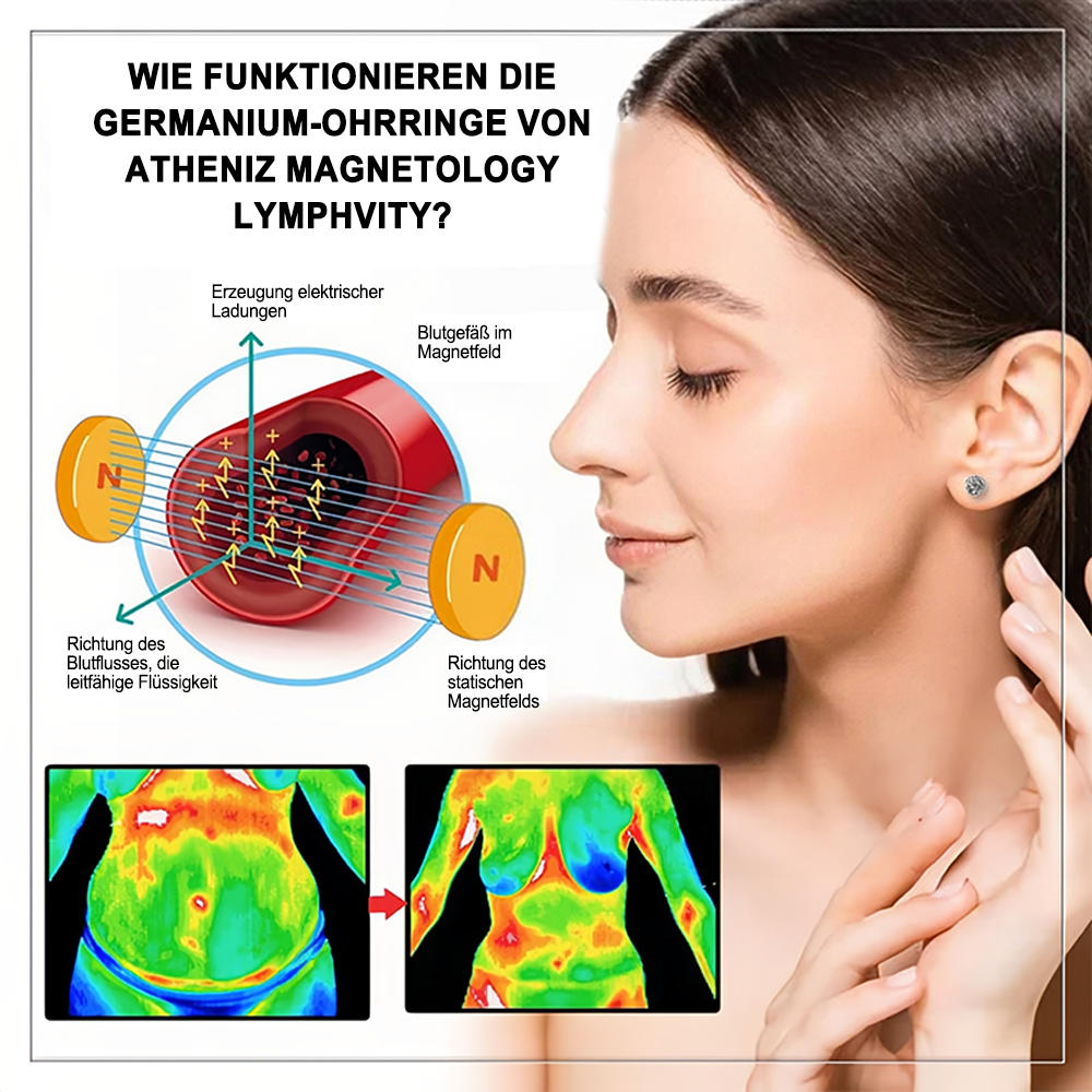 (🌷LETZTER TAG – 80 % RABATT) 🎉 Czticle® Histone Magnetologie Lymphvity Germanium-Ohrringe