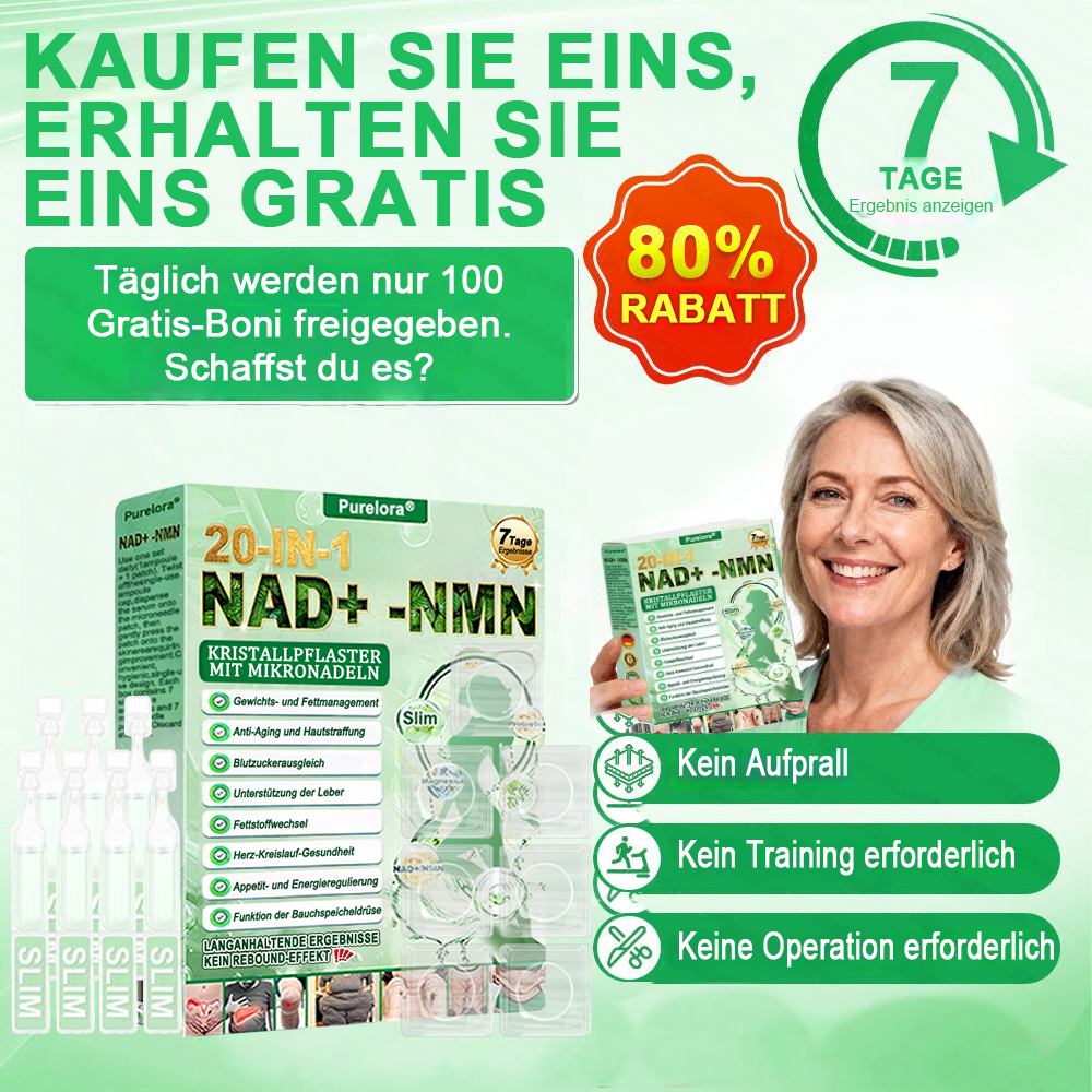 𝑶𝒏𝒍𝒊𝒏𝒆-𝑨𝒑𝒐𝒕𝒉𝒆𝒌𝒆 | 🌱 Purelora® 1064 Crystal Microneedle Nano-System mit NAD⁺-Aktivierung & 20-in-1 Slim- & Healthy-Patch-Lösung