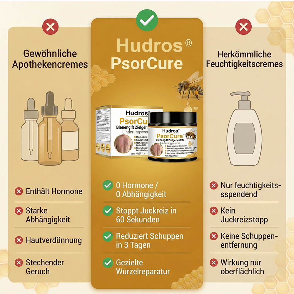 𝙅𝙖𝙣𝙪𝙖𝙧-𝙆𝙪𝙧 | Hudros® PsorCure Bienengift Zielgerichtete Linderungscreme✨