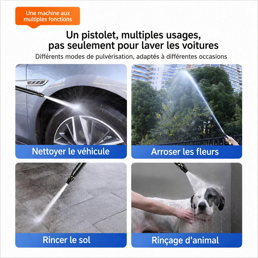 🔥 Offre à durée limitée : Plus vous achetez, plus vous recevez ! - Pistolet haute pression de lavage auto pour la maison