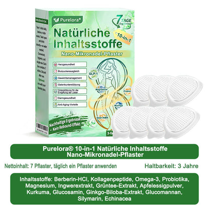 💖𝑶𝒏𝒍𝒊𝒏𝒆-𝑨𝒑𝒐𝒕𝒉𝒆𝒌𝒆💖 | 🌱 Purelora® 10-in-1 Natürliches Inhaltsstoffe Nano-Mikronadel-Pflaster ✅ Unterstützt Gewichtsmanagement, Herz-Kreislauf-Gesundheit, Blutzuckerbalance, Schlaf, Darm- & Gelenkfunktion – strafft die Haut und steigert die Energie.