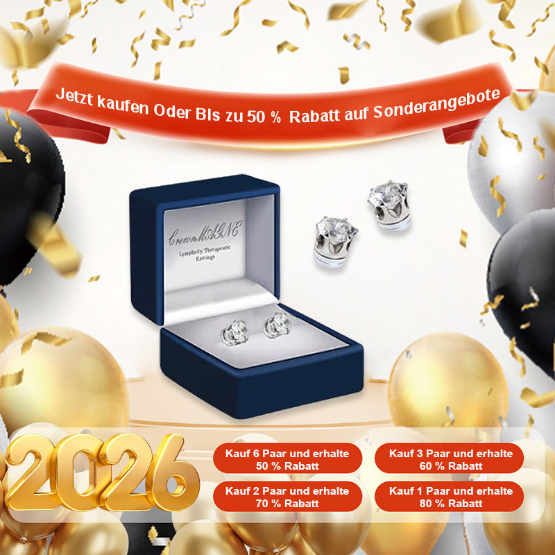 🔥Letzte Chance: Sichere dir 80 % Rabatt!💎CZTICLE® Lymphvity MagneTherapy Germanium-Ohrringe