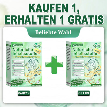 💖𝑶𝒏𝒍𝒊𝒏𝒆-𝑨𝒑𝒐𝒕𝒉𝒆𝒌𝒆💖 | 🌱 Purelora® 10-in-1 Natürliches Inhaltsstoffe Nano-Mikronadel-Pflaster ✅ Unterstützt Gewichtsmanagement, Herz-Kreislauf-Gesundheit, Blutzuckerbalance, Schlaf, Darm- & Gelenkfunktion – strafft die Haut und steigert die Energie.