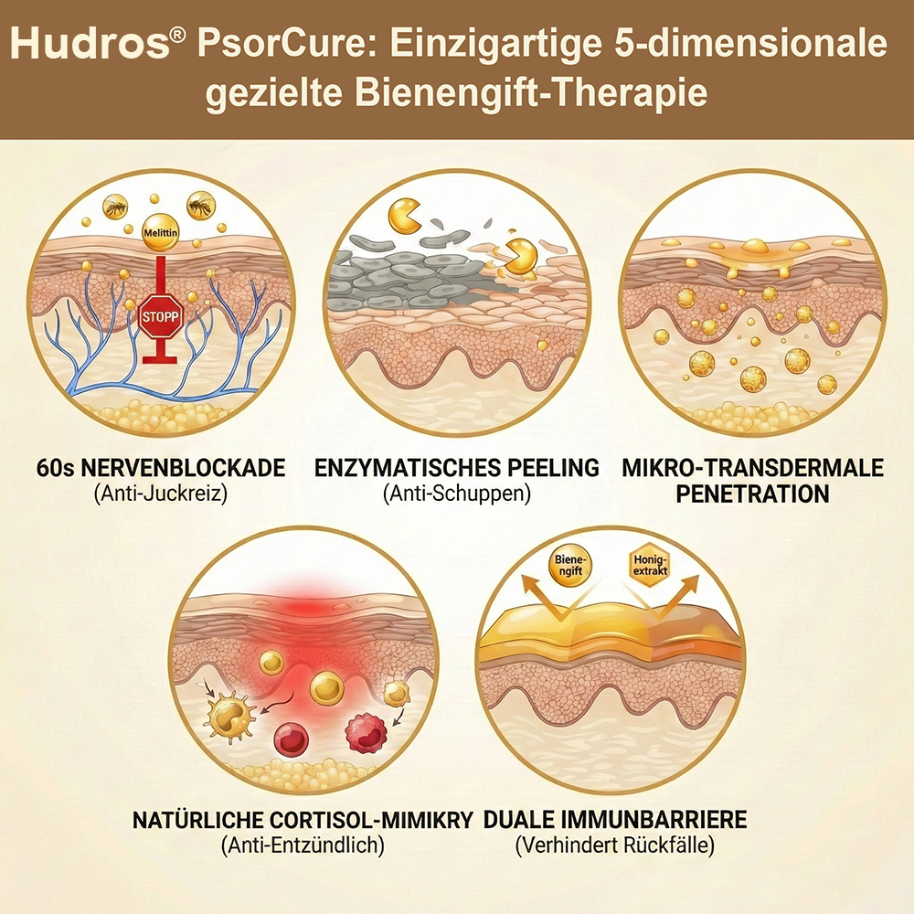 𝙅𝙖𝙣𝙪𝙖𝙧-𝙆𝙪𝙧 | Hudros® PsorCure Bienengift Zielgerichtete Linderungscreme✨