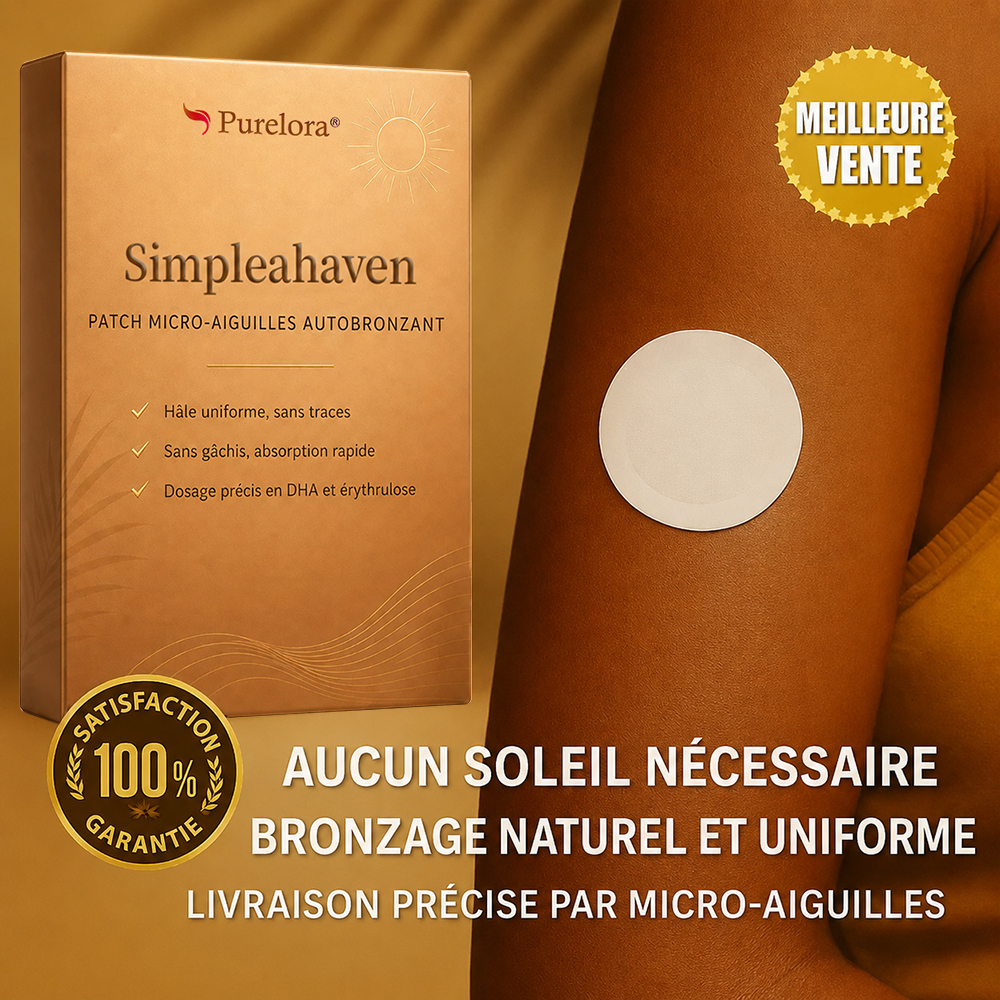 Patch autobronzant transdermique 2026 - Appliquez-le avant de vous coucher. Réveillez-vous prêt pour les vacances
