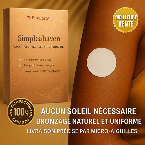 Patch autobronzant transdermique 2026 - Appliquez-le avant de vous coucher. Réveillez-vous prêt pour les vacances