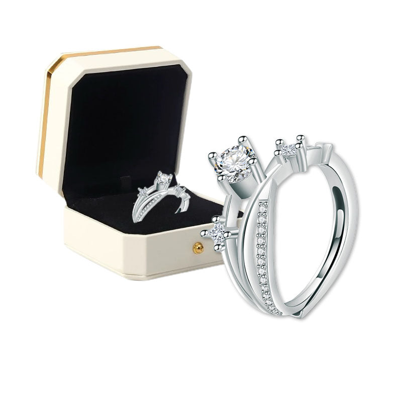 👩‍⚕️🔥 LETZTER TAG -80% :👩‍⚕️ Lymph-Magnetologie-Diamantring CZTICLE®