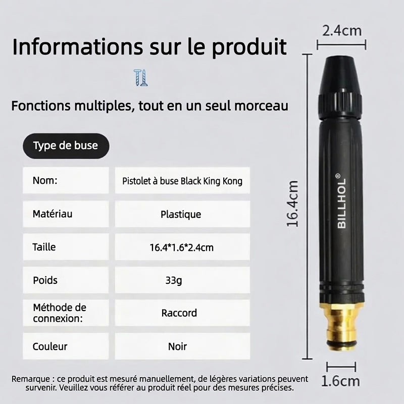 🔥 Offre à durée limitée : Plus vous achetez, plus vous recevez ! - Pistolet haute pression de lavage auto pour la maison