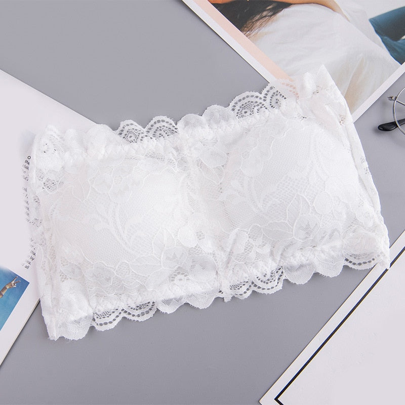 Spring Summer Women Bra Seamless Tube Top Bra Strapless Bandeau Push up Bra Women's Underwear Basic Stretch Underwear Lingerie